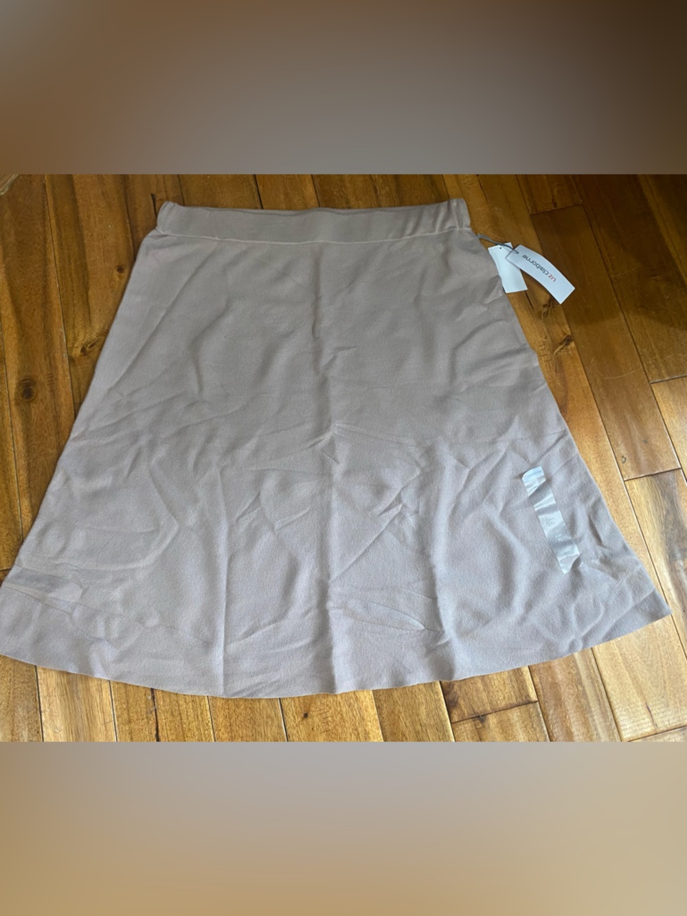 Liz Claiborne Taupe A-Line Skirt